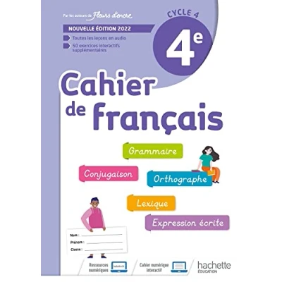 Afbeelding van cahier de Français cycle 4/4e d&#039;activités Ed. 2022