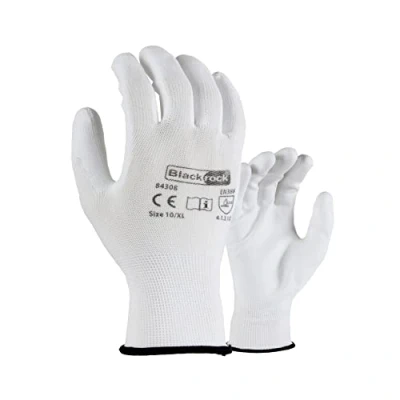 Afbeelding van Blackrock Lichtgewicht schilders werkhandschoenen PU palm gecoat voor handbescherming en goede droge grip maat 10/XL