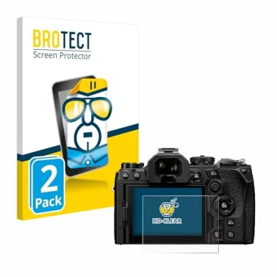 Afbeelding van BROTECT (2 Stuks) Schermbeschermer voor Olympus OM System 1 Mark II Screen Protector Transparant