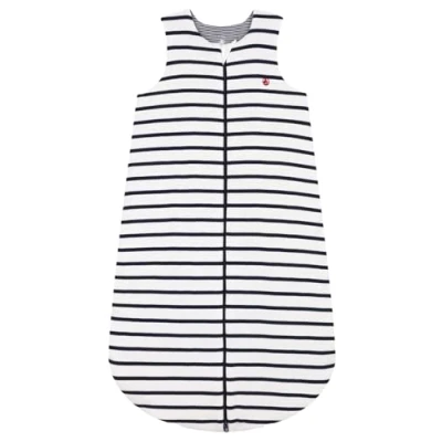 Afbeelding van Petit Bateau A0C6J Mouwloze slaapzak, Marshmallow/Smoking, 6 18 maanden, Maanden