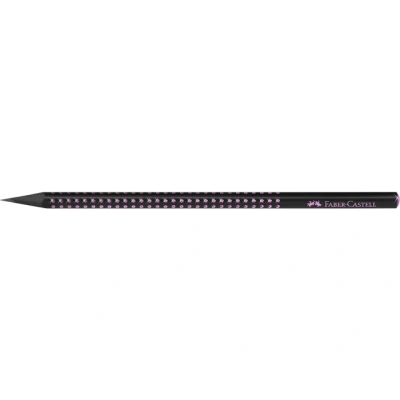 Afbeelding van 12x Potlood Faber Castell grafiet Grip Sparkle Midnight rose