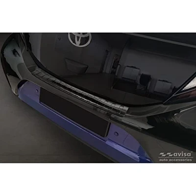 Afbeelding van Avisa Zwart RVS Achterbumperprotector voor Toyota Aygo X 2022 &#039;Ribs&#039;