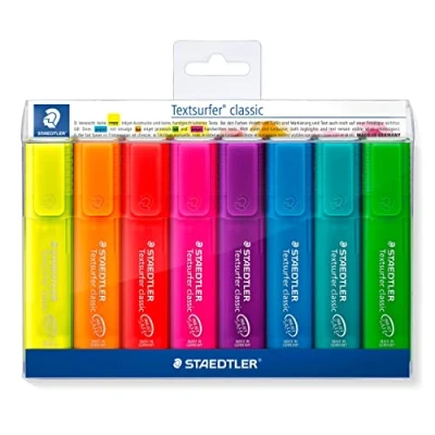 Afbeelding van STAEDTLER Textsurfer classic tekstmarker set 8 rainbow