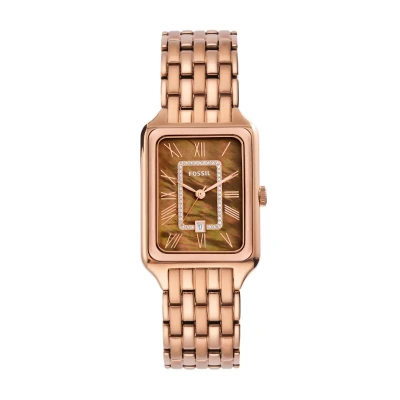 Afbeelding van Fossil ES5323 Raquel Roségoud horloge dameshorloge Rosekleur