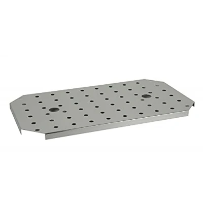 Afbeelding van APS GN afdruiprek roestvrij staal voor Gastronorm bakken, geschikt 1/1 afmetingen: 25 x 45 cm, hoogte: 1,5 cm