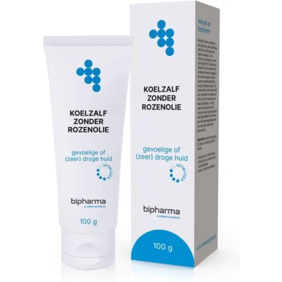 Afbeelding van 2x Bipharma Koelzalf Zonder Rozenolie 100 gr