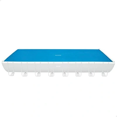 Afbeelding van Intex Isolerend Afdekzeil 975 x 488 cm Zomerzeil Bubbelfolie Voorkomt Waterverdamping Blauw Rechthoekig Zwembad Accessoires