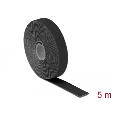 Afbeelding van Delock Klettband auf Rolle L 5 m x B 20 mm schwarz HQ products