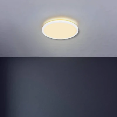 Afbeelding van Sapana Plafondlamp wit IP44 42cm 2400lm/3000k Modern Globo