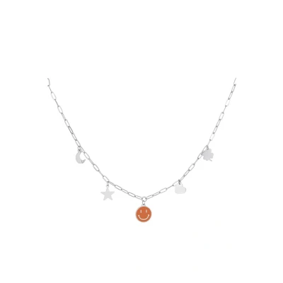 Afbeelding van YWG RVS schakelketting met bedels Zilver Stainless Steel