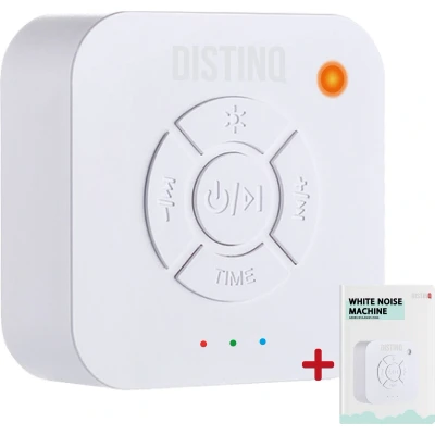 Afbeelding van DistinQ White Noise Machine Baby Witte Ruis Draadloos en Oplaadbaar Muziekdoosje
