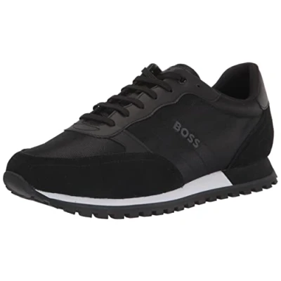 Afbeelding van BOSS Parkour Runn Sneakers voor heren, Zwarte Onyx, 41 EU