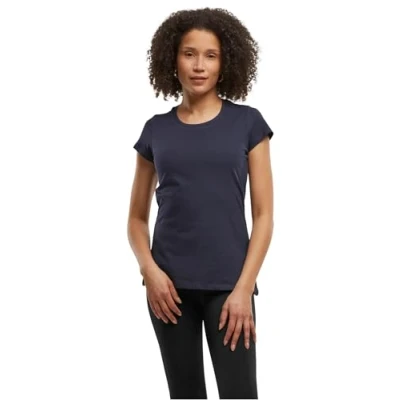 Afbeelding van Damesshirt &#039;Basic Tee&#039; met ronde hals Navy L
