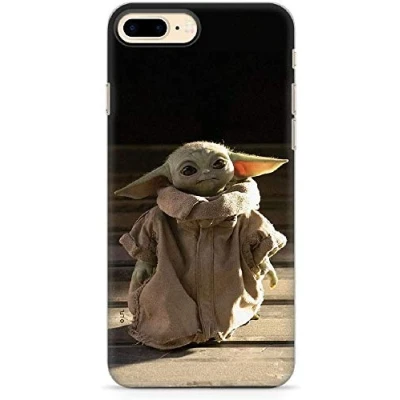 Afbeelding van ERT GROUP mobiel telefoonhoesje voor Apple Iphone 7 PLUS/ 8 PLUS origineel en officieel erkend Star Wars patroon Baby Yoda 001 aangepast aan de vorm van mobiele telefoon, hoesje is gemaakt TPU