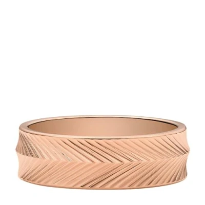 Afbeelding van Fossil Ring, Dames, Maat: 55, Roségoud