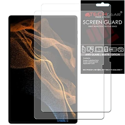 Afbeelding van TECHGEAR 2 stuks Galaxy Tab S8 Ultra 14,6 inch anti schittering schermbeschermers (SM X900 / SM X906), MATTE Screen Protector Guard Cover ontworpen voor Samsung 2022