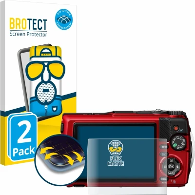 Afbeelding van BROTECT Screenprotector voor Olympus OM System Tough TG 7 Folie Beschermfolie matte volledig dekking (2 Stuks)