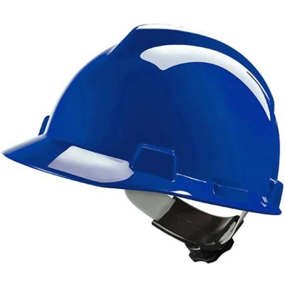 Afbeelding van MSA V Gard Veiligheidshelm Fas Trac III Blauw Verstelbaar met draaiknop