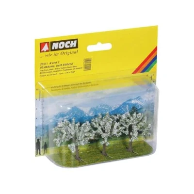 Afbeelding van NOCH 25511 Set bomen Fruitboom 45 tot mm Wit, Bloeiend 3 stuk(s)