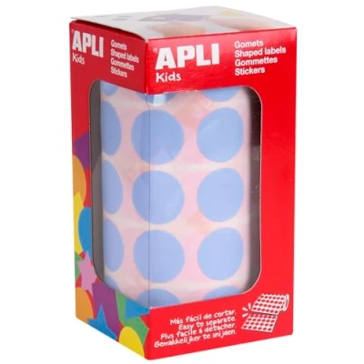 Afbeelding van APLI 16723 ronde stickers op rol kleur: hemelsblauw afmetingen: 20 mm