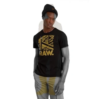 Afbeelding van RAW. Construction r t, Zwart (Dk Black D24685 c506 6484), XS
