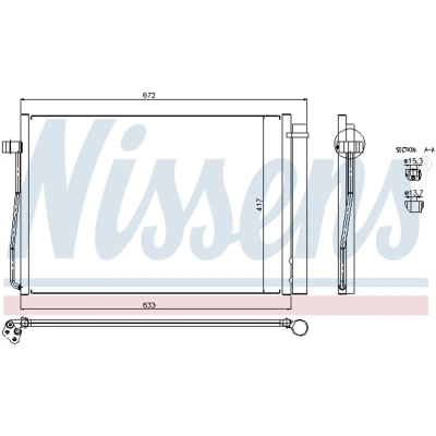 Afbeelding van Nissens Airco condensor 94679