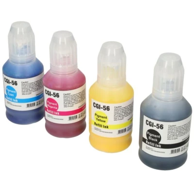 Afbeelding van Huismerk Canon GI 56BK/C/M/Y Inktcartridge 4 kleuren Voordeelbundel