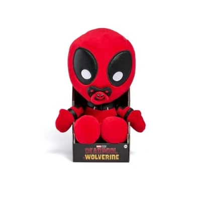 Afbeelding van Babypool pluche figuur (26 cm) gedetailleerde superhelden baby uit de MARVEL Studios film Deadpool en Wolverine, speelgoed voor fans verzamelaars vanaf 15 jaar
