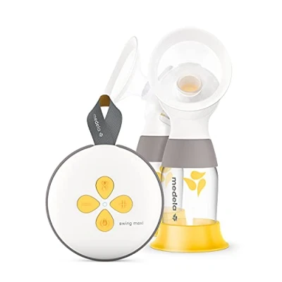 Afbeelding van Medela Swing Maxi Elektrische borstkolf, oplaadbaar via USB, meer melk in minder tijd, met PersonalFit Flex trechter en 2 fasen extractietechnologie