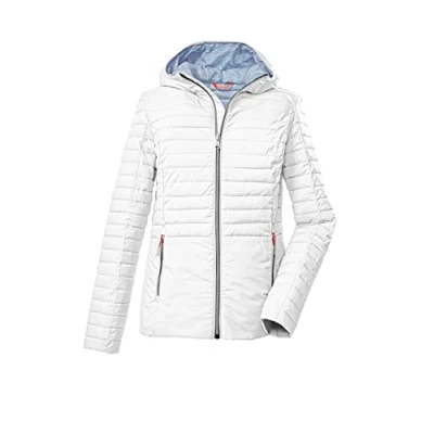 Afbeelding van killtec Women&#039;s Gewatteerde jas met capuchon/jack in donslook KOS 117 WMN QLTD JCKT, white, 34, 37928 000