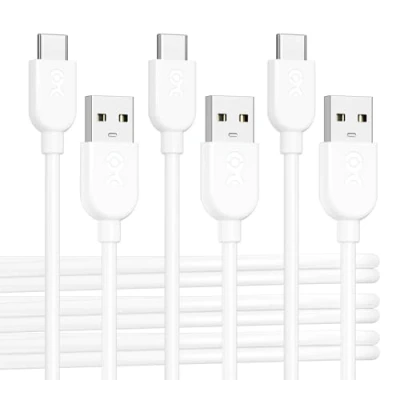 Afbeelding van Cable Matters 3 Pack, USB C naar A 2.0 kabel in wit 3ft