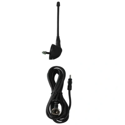 Afbeelding van Pilot LA_40225 dakantenne zwart chroom, mast 14 cm, universeel passend