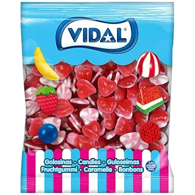 Afbeelding van Hartvormige Swirly Jelly Sweets 1KG Hart Gummies Valentines Love Heart Glutenvrij
