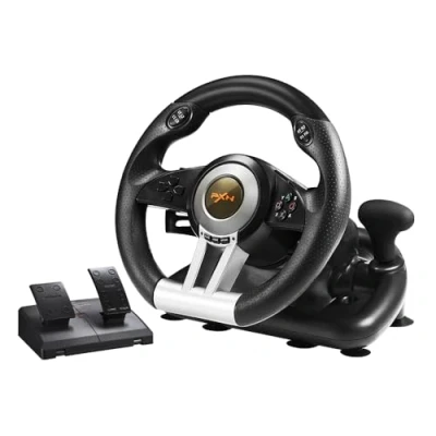 Afbeelding van PXN V3 Pro Race Stuur met Pedalen &amp; Flippers Game Geschikt voor PS4 Xbox One PC Series XS PS3 Nintendo Switch