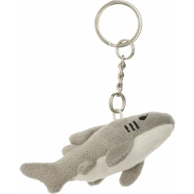 Afbeelding van 8x Pluche Haai knuffel sleutelhanger 6 cm Speelgoed dieren sleutelhangers