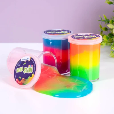 Afbeelding van Neon Regenboog Slijm
