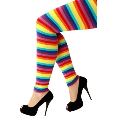 Afbeelding van Legging regenboog strepen Maat XS/S