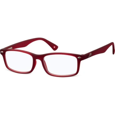 Afbeelding van Montana Leesbril Blf83 B Matte Red Bourgonds Blue Light Block +3,00
