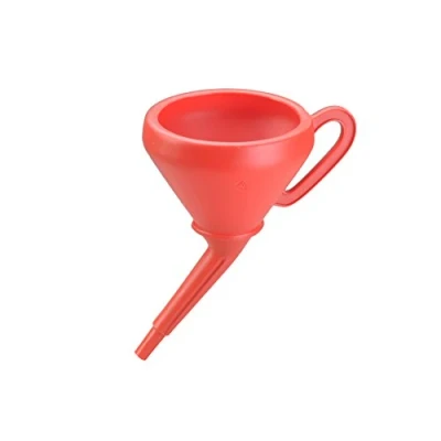 Afbeelding van hünersdorff 955200 universele rechter 205 mm met handvat, spatbescherming &amp; zeef, rood, HD PE, made in Germany