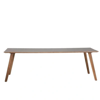 Afbeelding van Giga Meubel Eettafel Naturel 240x90x76cm Mangohout Tafel Oslo