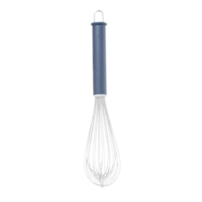 Afbeelding van HENDI Pianodraad garde, met hittebestendige handgreep, 12 flexibele draden, ophangoog, voor kloppen, vaatwasmachinebestendig, draadddikte van 1,4mm, (L)320mm, roestvast staal, polypropyleen