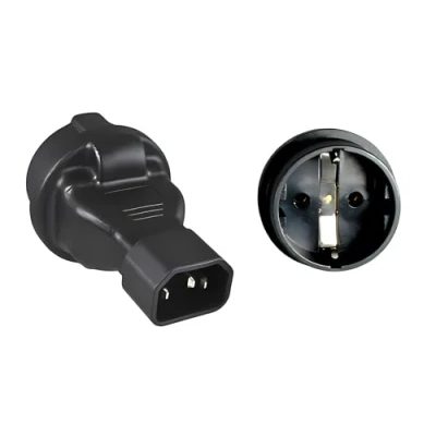 Afbeelding van C14 CEE 7/3 stroomadapter voor UPS/PDU / zwart
