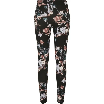 Afbeelding van Urban Classics SOFT AOP Legging, Dames, Maat: 4XL, Blacksoftflower