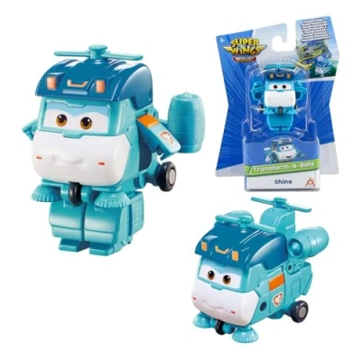 Afbeelding van Super Wing Shine Transform a Bots, kleuterspeelgoed, vliegtuig voor jongens en meisjes van 3, 4, 5 jaar, verjaardagscadeau kinderen