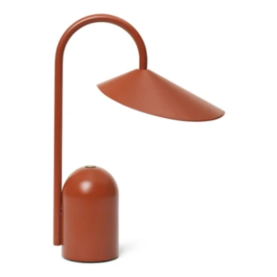 Afbeelding van ferm LIVING Arum Oplaadbare Tafellamp Oxide Red
