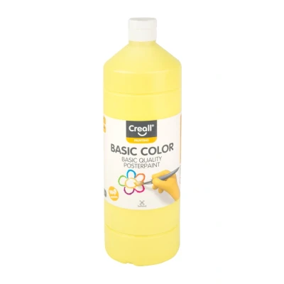 Afbeelding van Plakkaatverf Creall basic lichtgeel 1000ml