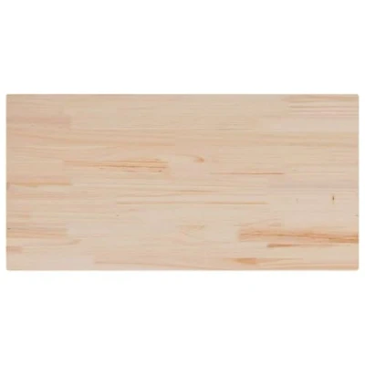 Afbeelding van Tafelblad rechthoekig 100x50x2,5 cm massief grenenhout