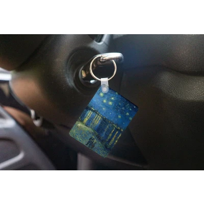 Afbeelding van Sleutelhanger De Sterrennacht Vincent van Gogh Uitdeelcadeautjes Plastic
