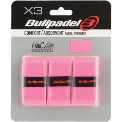 Afbeelding van Bullpadel Overgrip Perforated X3 Pink Neon