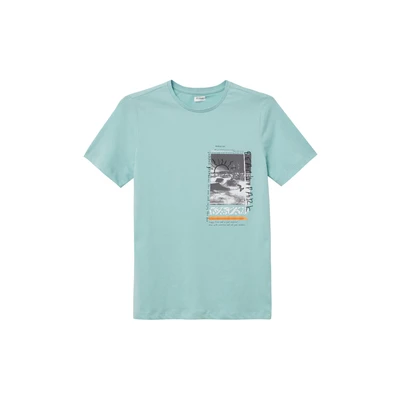 Afbeelding van s.Oliver MIT Front Tshirt print voor kinderen, Maat: 170/176, Ozeangrün